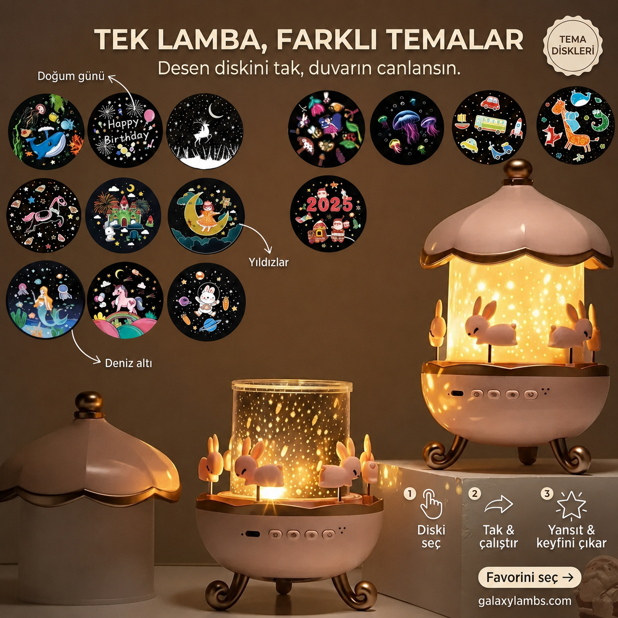 GalaxyLamb™  Gece Lambası